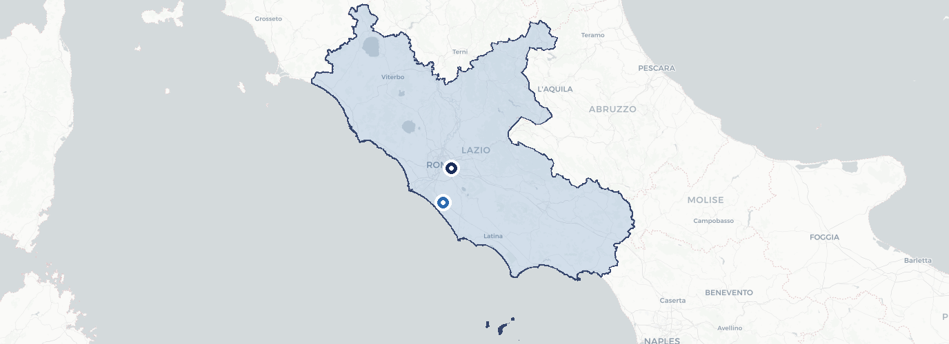 Area di copertura M&R Multiservizi — Tutto il Lazio